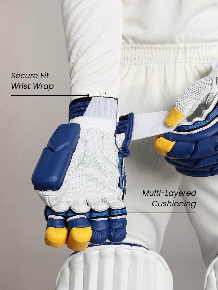 Batting Cut Players Gloves | Blue
