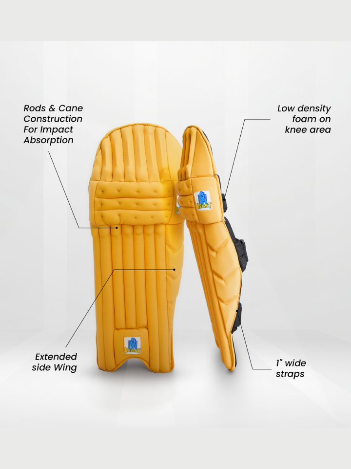 Lightweight Cricket Batting Pads | Yellow