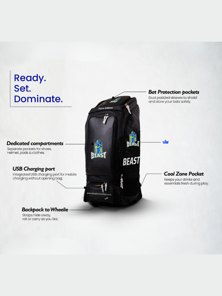 BEAST CRICKET Smart Players Edition Kitbag