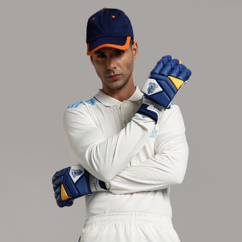 Batting Cut Players Gloves | Blue
