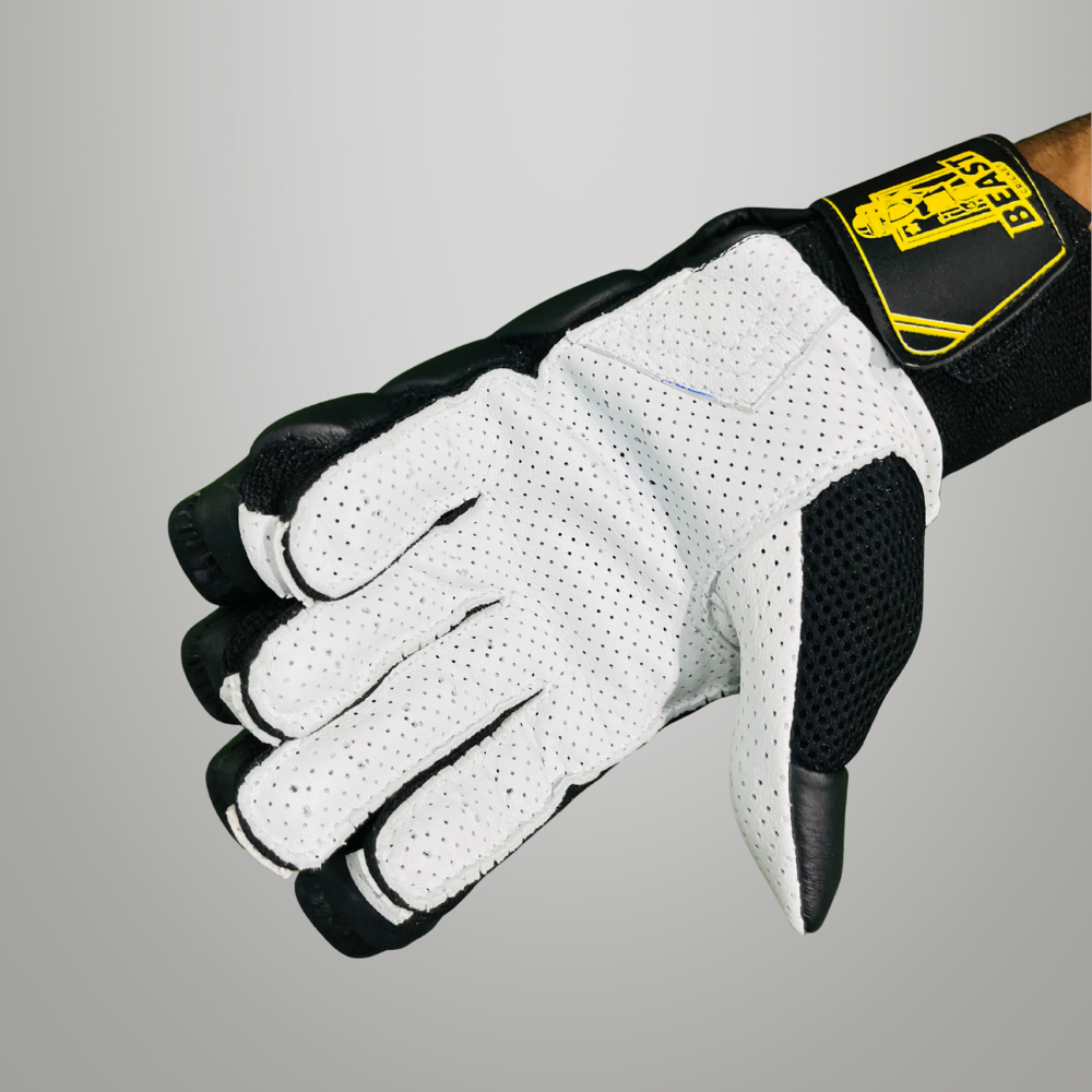 Black Cut Batting Gloves | Black