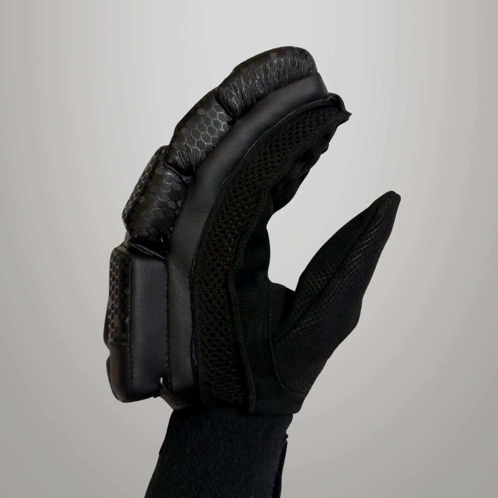 Black Cut Batting Gloves | Black