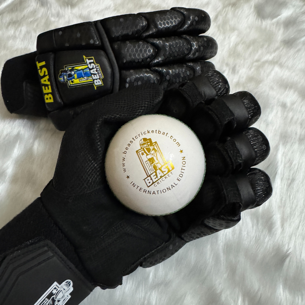 Black Cut Batting Gloves | Black