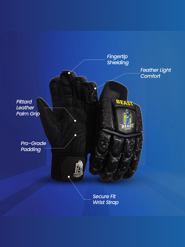 Batting Cut Players Gloves | Blue