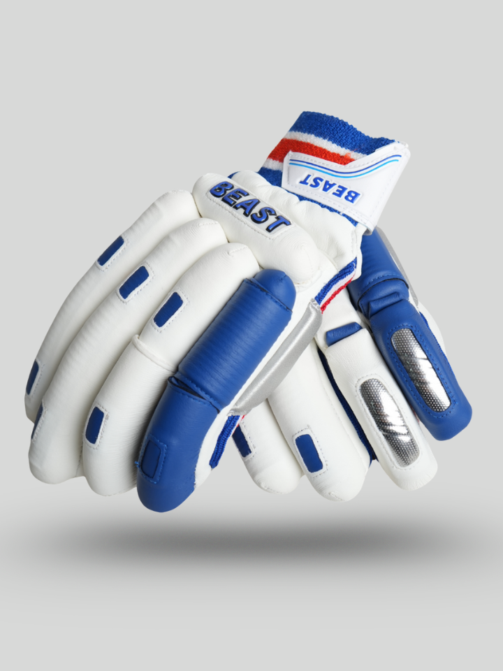Batting Cut Players Gloves | Blue & White
